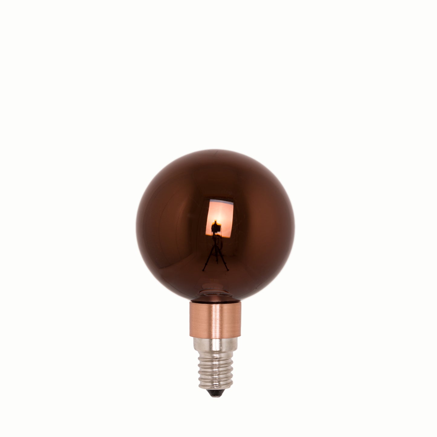 Crystal Bulb - Coffee - LED / socket E14 / diameter 60mm