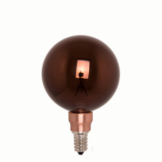 Crystal Bulb - Coffee - LED / socket E14 / diameter 80mm