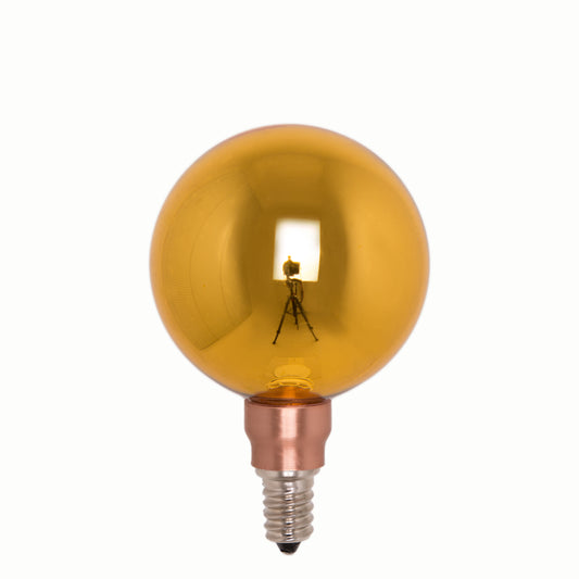 Crystal Bulb - Yellow Gold - LED / socket E14 / diameter 80mm