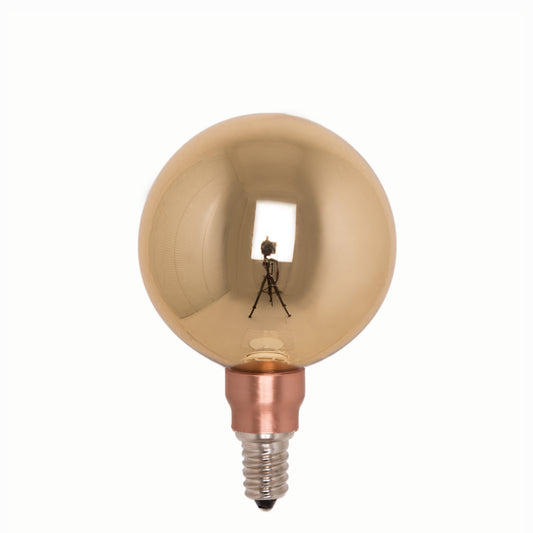 Crystal Bulb - Gold - LED / socket E14 / diameter 80mm