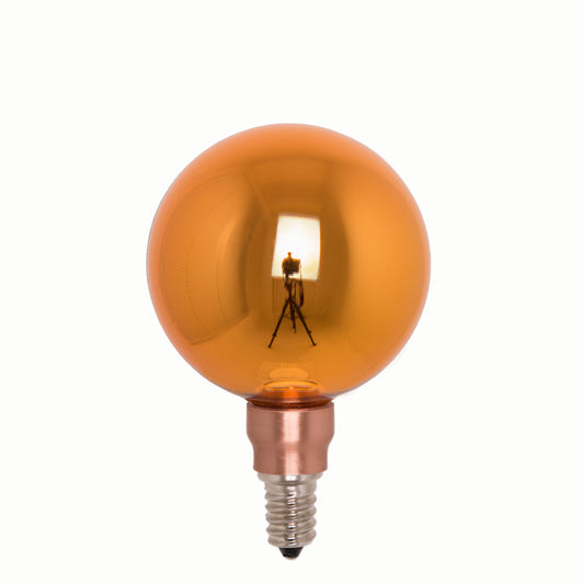 Crystal Bulb - Copper - LED / socket E14 / diameter 80mm