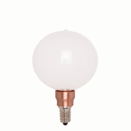 Crystal Bulb - Opal - LED / socket E14 / diameter 80mm