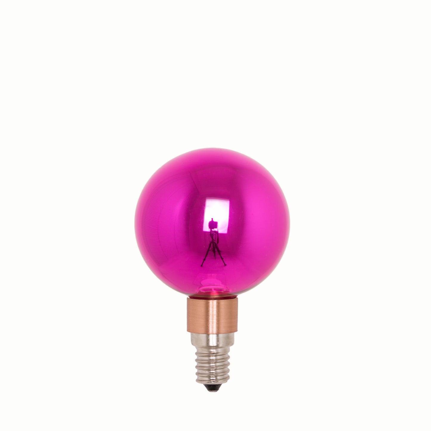 Crystal Bulb - Pink - LED / socket E14 / diameter 60mm