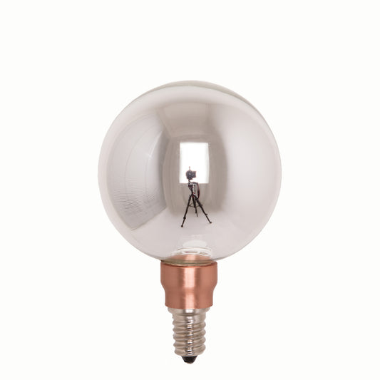 Crystal Bulb - Silver - LED / socket E14 / diameter 80mm