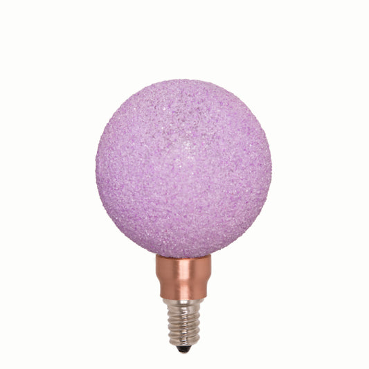Mineral Bulb - Lavender - LED / socket E14 / diameter 80mm